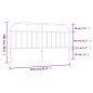 vidaXL Kopfteil Metall Schwarz 160 cm vidaXL Kopfteil Metall Schwarz 160 cm