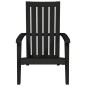 vidaXL Adirondack-Gartenstuhl Schwarz Polypropylen vidaXL Adirondack-Gartenstuhl Schwarz Polypropylen