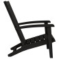 vidaXL Adirondack-Gartenstuhl Schwarz Polypropylen vidaXL Adirondack-Gartenstuhl Schwarz Polypropylen