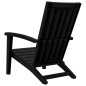 vidaXL Adirondack-Gartenstuhl Schwarz Polypropylen vidaXL Adirondack-Gartenstuhl Schwarz Polypropylen