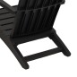 vidaXL Adirondack-Gartenstuhl Schwarz Polypropylen vidaXL Adirondack-Gartenstuhl Schwarz Polypropylen