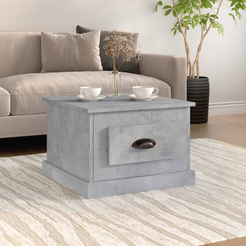 vidaXL Couchtisch Betongrau 50x50x35 cm Holzwerkstoff vidaXL Couchtisch Betongrau 50x50x35 cm Holzwerkstoff