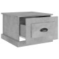 vidaXL Couchtisch Betongrau 50x50x35 cm Holzwerkstoff vidaXL Couchtisch Betongrau 50x50x35 cm Holzwerkstoff