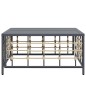 vidaXL Gartentisch Anthrazit 70x70x34 cm Poly Rattan vidaXL Gartentisch Anthrazit 70x70x34 cm Poly Rattan