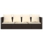 vidaXL Outdoor-Loungebett mit Kissen Braun Poly Rattan vidaXL Outdoor-Loungebett mit Kissen Braun Poly Rattan