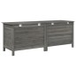 vidaXL Gartentruhe Anthrazit 150x50x56,5 cm Massivholz Tanne vidaXL Gartentruhe Anthrazit 150x50x56,5 cm Massivholz Tanne