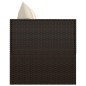 vidaXL Outdoor-Loungebett mit Kissen Braun Poly Rattan vidaXL Outdoor-Loungebett mit Kissen Braun Poly Rattan
