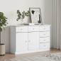 vidaXL Sideboard ALTA Weiß 112x35x73 cm Massivholz Kiefer vidaXL Sideboard ALTA Weiß 112x35x73 cm Massivholz Kiefer