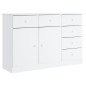 vidaXL Sideboard ALTA Weiß 112x35x73 cm Massivholz Kiefer vidaXL Sideboard ALTA Weiß 112x35x73 cm Massivholz Kiefer