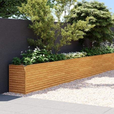 vidaXL Hochbeet 1610x50x69 cm Cortenstahl