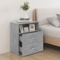 vidaXL Nachttische 2 Stk. Betongrau 50x32x60cm vidaXL Nachttische 2 Stk. Betongrau 50x32x60cm