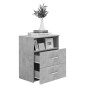 vidaXL Nachttische 2 Stk. Betongrau 50x32x60cm vidaXL Nachttische 2 Stk. Betongrau 50x32x60cm