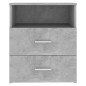 vidaXL Nachttische 2 Stk. Betongrau 50x32x60cm vidaXL Nachttische 2 Stk. Betongrau 50x32x60cm