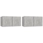 vidaXL TV-Hängeschränke 2 Stk. Betongrau 60x30x30 cm vidaXL TV-Hängeschränke 2 Stk. Betongrau 60x30x30 cm
