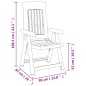 vidaXL Gartenstühle 2 Stk. Verstellbar Grün PP vidaXL Gartenstühle 2 Stk. Verstellbar Grün PP