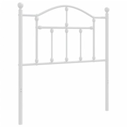vidaXL Kopfteil Metall Weiß 80 cm