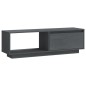 vidaXL TV-Schrank Grau 110x30x33,5 cm Massivholz Kiefer vidaXL TV-Schrank Grau 110x30x33,5 cm Massivholz Kiefer