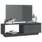 vidaXL TV-Schrank Grau 110x30x33,5 cm Massivholz Kiefer vidaXL TV-Schrank Grau 110x30x33,5 cm Massivholz Kiefer