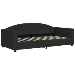 vidaXL Tagesbett Schwarz 90x190 cm Stoff