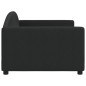 vidaXL Tagesbett Schwarz 90x190 cm Stoff vidaXL Tagesbett Schwarz 90x190 cm Stoff