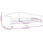 vidaXL Tagesbett Schwarz 90x190 cm Stoff vidaXL Tagesbett Schwarz 90x190 cm Stoff