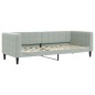vidaXL Tagesbett Hellgrau 80x200 cm Samt vidaXL Tagesbett Hellgrau 80x200 cm Samt