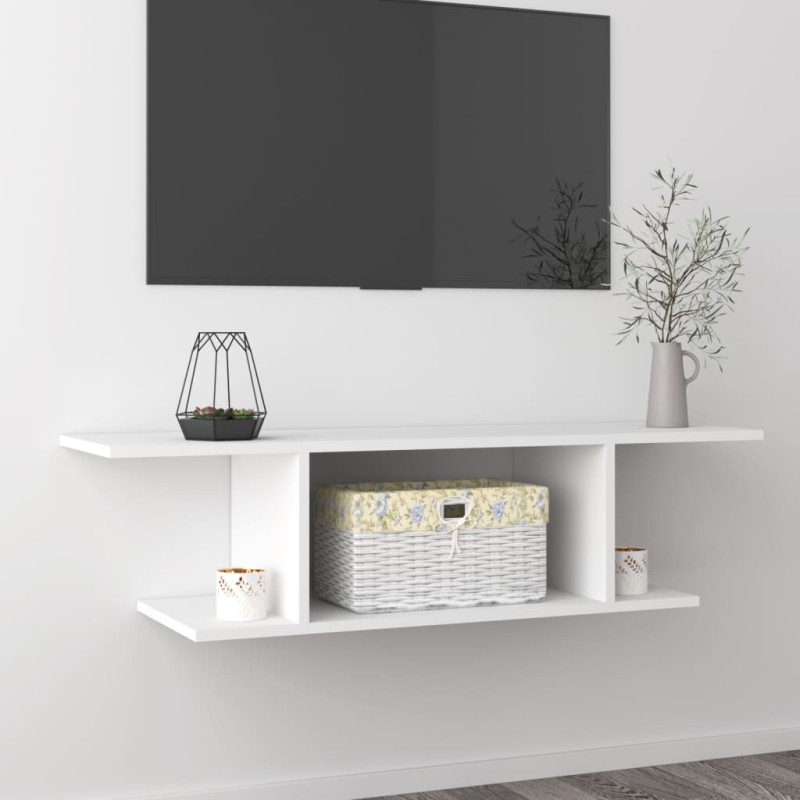 vidaXL TV-Wandschrank Weiß 103x30x26,5 cm vidaXL TV-Wandschrank Weiß 103x30x26,5 cm