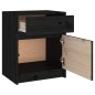 vidaXL Nachttische 2 Stk. Schwarz 40x31x50 cm Massivholz Kiefer vidaXL Nachttische 2 Stk. Schwarz 40x31x50 cm Massivholz Kiefer
