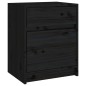 vidaXL Nachttische 2 Stk. Schwarz 40x31x50 cm Massivholz Kiefer vidaXL Nachttische 2 Stk. Schwarz 40x31x50 cm Massivholz Kiefer