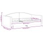 vidaXL Tagesbett Hellgrau 90x190 cm Stoff vidaXL Tagesbett Hellgrau 90x190 cm Stoff