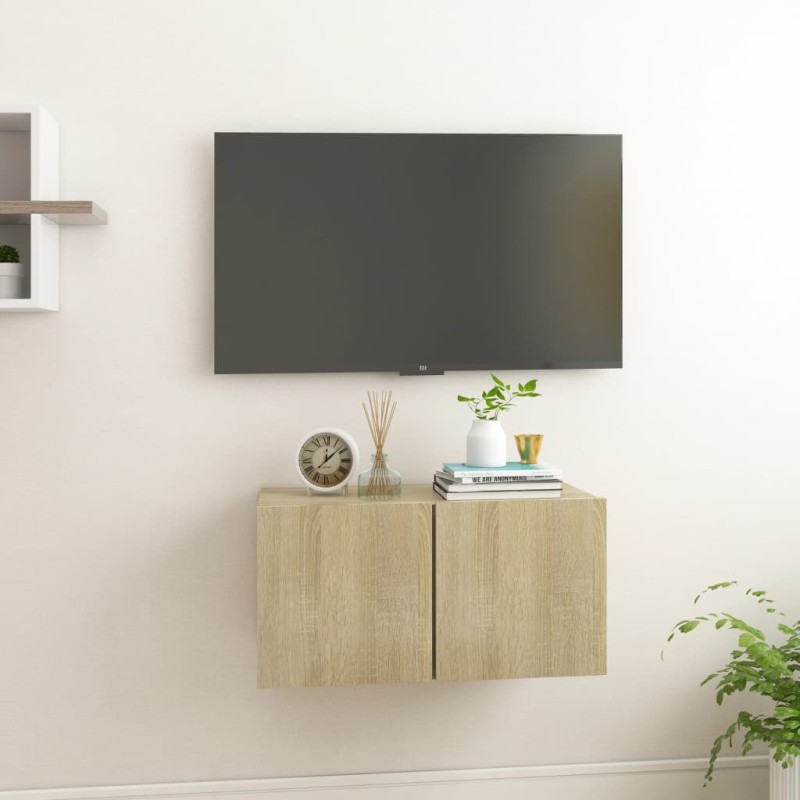 vidaXL TV-Hängeschrank Sonoma-Eiche 60x30x30 cm vidaXL TV-Hängeschrank Sonoma-Eiche 60x30x30 cm