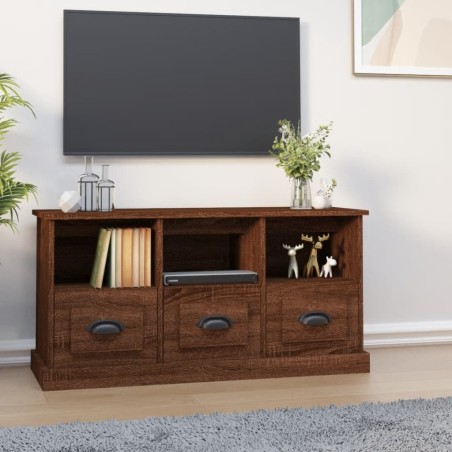 vidaXL TV-Schrank Braun Eichen-Optik 100x35x50 cm Holzwerkstoff