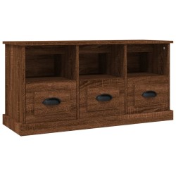 vidaXL TV-Schrank Braun Eichen-Optik 100x35x50 cm Holzwerkstoff