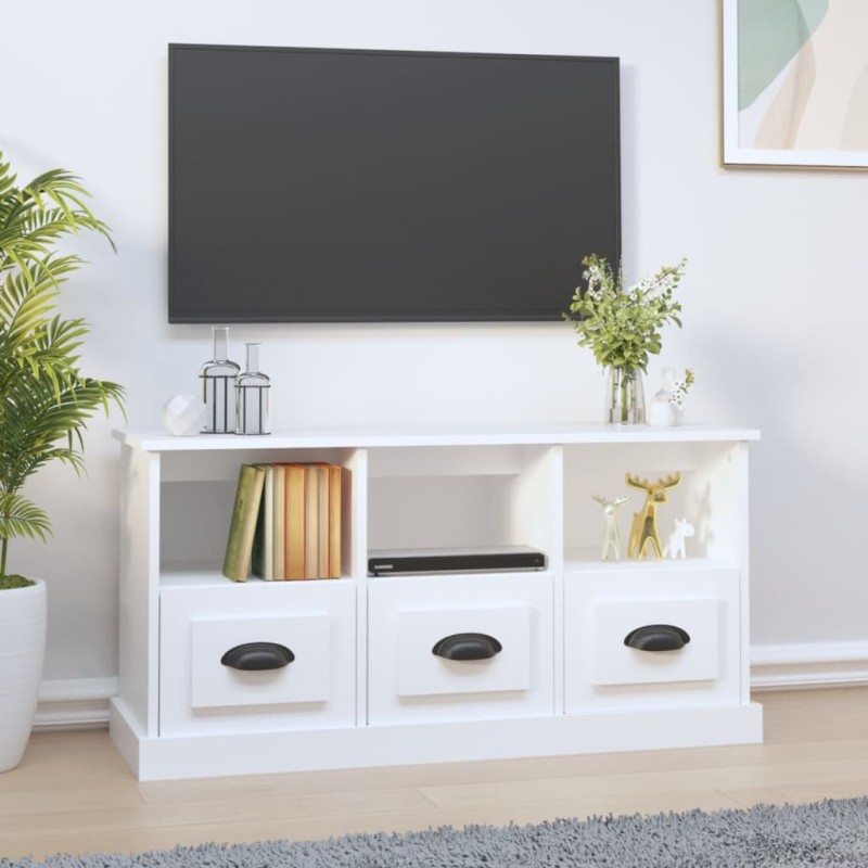 vidaXL TV-Schrank Weiß 100x35x50 cm Holzwerkstoff vidaXL TV-Schrank Weiß 100x35x50 cm Holzwerkstoff