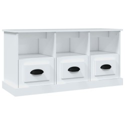 vidaXL TV-Schrank Weiß 100x35x50 cm Holzwerkstoff