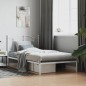vidaXL Bettgestell mit Kopfteil Metall Weiß 107x203 cm vidaXL Bettgestell mit Kopfteil Metall Weiß 107x203 cm