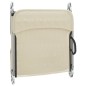 vidaXL Sonnenliegen Klappbar 2 Stk. Creme Textilene und Stahl vidaXL Sonnenliegen Klappbar 2 Stk. Creme Textilene und Stahl