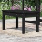 vidaXL Gartenbank Schwarz 80x44x45 cm Massivholz Kiefer vidaXL Gartenbank Schwarz 80x44x45 cm Massivholz Kiefer