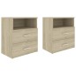 vidaXL Nachttische 2 Stk. Sonoma-Eiche 50x32x60 cm vidaXL Nachttische 2 Stk. Sonoma-Eiche 50x32x60 cm