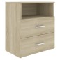 vidaXL Nachttische 2 Stk. Sonoma-Eiche 50x32x60 cm vidaXL Nachttische 2 Stk. Sonoma-Eiche 50x32x60 cm