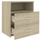 vidaXL Nachttische 2 Stk. Sonoma-Eiche 50x32x60 cm vidaXL Nachttische 2 Stk. Sonoma-Eiche 50x32x60 cm