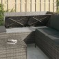 4-tlg. Garten-Lounge-Set mit Kissen Grau Poly Rattan 4-tlg. Garten-Lounge-Set mit Kissen Grau Poly Rattan