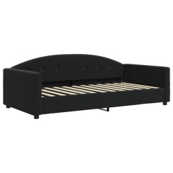 vidaXL Tagesbett Schwarz 100x200 cm Samt