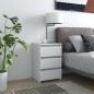 vidaXL Nachttische 2 Stk. Weiß 40x35x62,5 cm Holzwerkstoff vidaXL Nachttische 2 Stk. Weiß 40x35x62,5 cm Holzwerkstoff