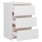 vidaXL Nachttische 2 Stk. Weiß 40x35x62,5 cm Holzwerkstoff vidaXL Nachttische 2 Stk. Weiß 40x35x62,5 cm Holzwerkstoff