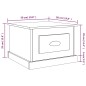 vidaXL Couchtisch Weiß 50x50x35 cm Holzwerkstoff vidaXL Couchtisch Weiß 50x50x35 cm Holzwerkstoff