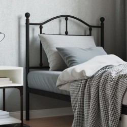 vidaXL Kopfteil Metall Schwarz 80 cm