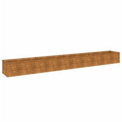 vidaXL Hochbeet 386x50x36 cm Cortenstahl
