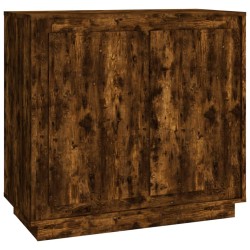 vidaXL Sideboard Räuchereiche 80x34x75 cm Holzwerkstoff