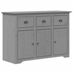vidaXL Sideboard BODO Grau 115x43x79,5 cm Massivholz Kiefer
